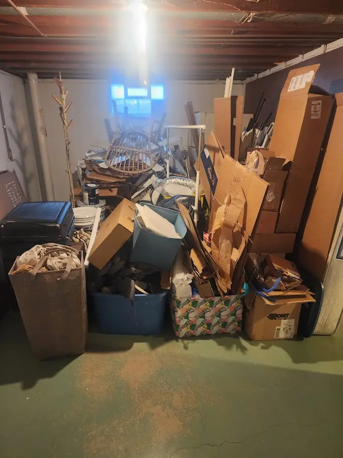 Roll-off dumpster container at job site for Roll Off Dumpster Rental in Jefferson Hills